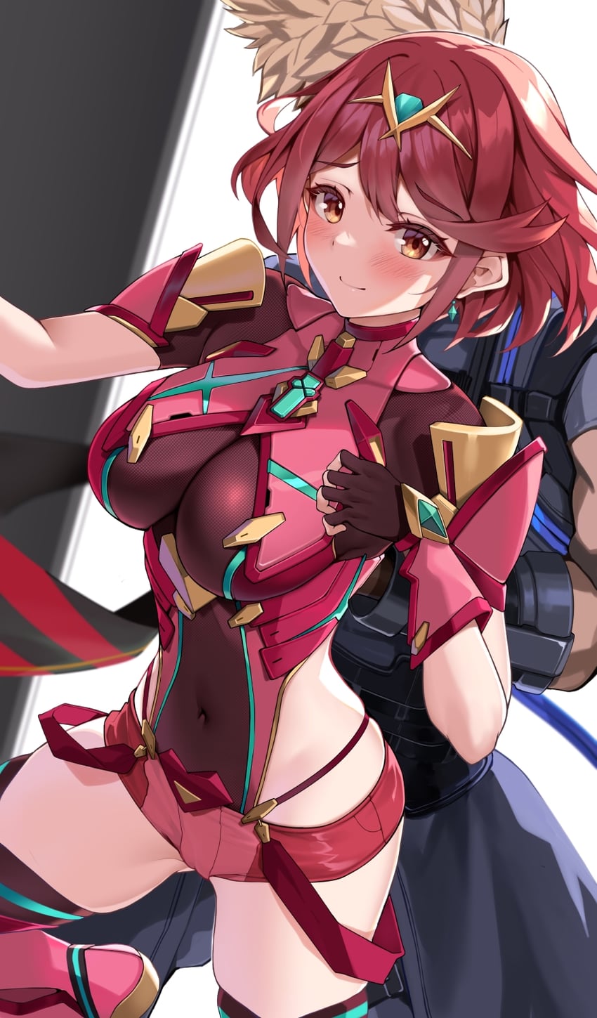 pyra and rex (xenoblade chronicles and 2 more) drawn by matrix16
