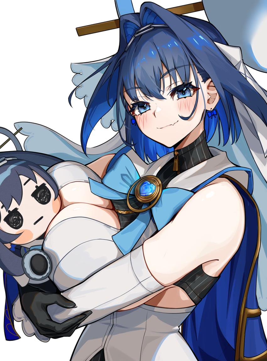 ouro kronii and smol kronii (hololive and 1 more) drawn by h4kuuua_0