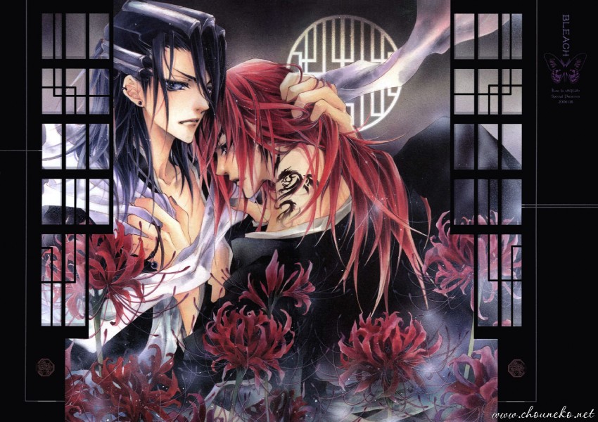 abarai renji and kuchiki byakuya (bleach) drawn by lee_sun_young