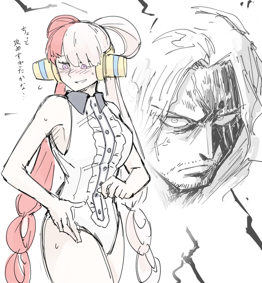 uta and shanks (one piece and 1 more) drawn by kankan33333