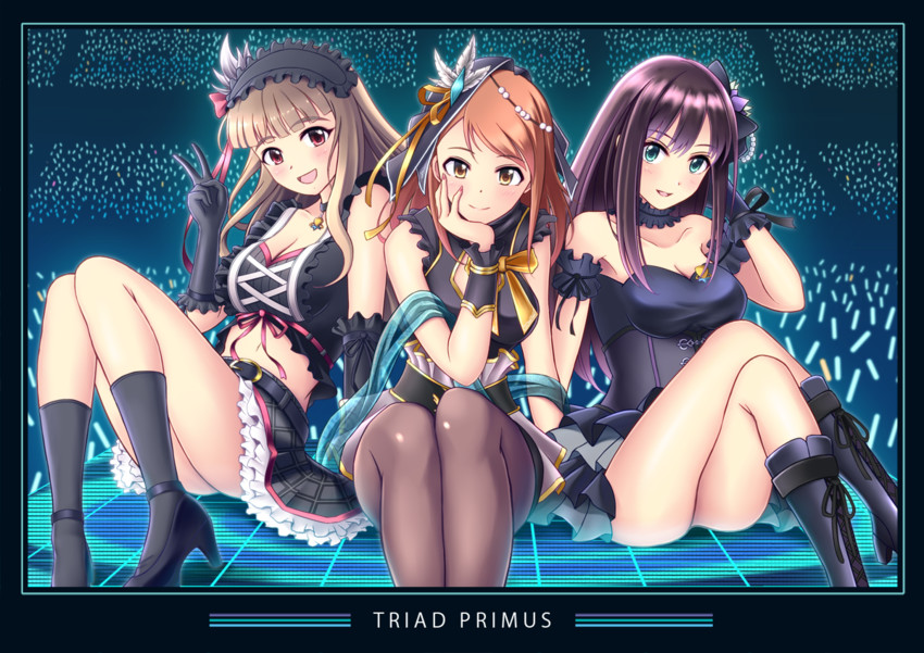 shibuya rin, hojo karen, and kamiya nao (idolmaster and 1 more) drawn by mikii