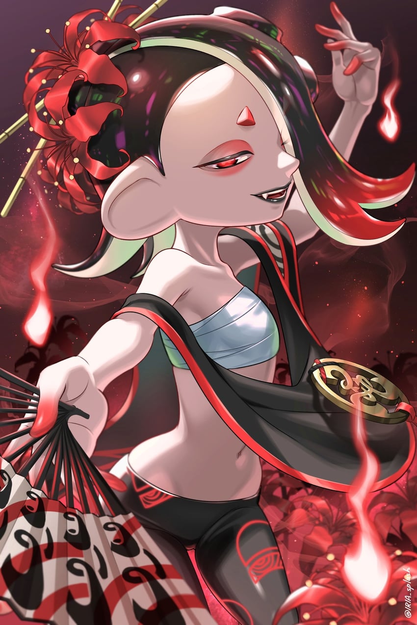shiver (splatoon and 1 more) drawn by iria_(yumeirokingyo)