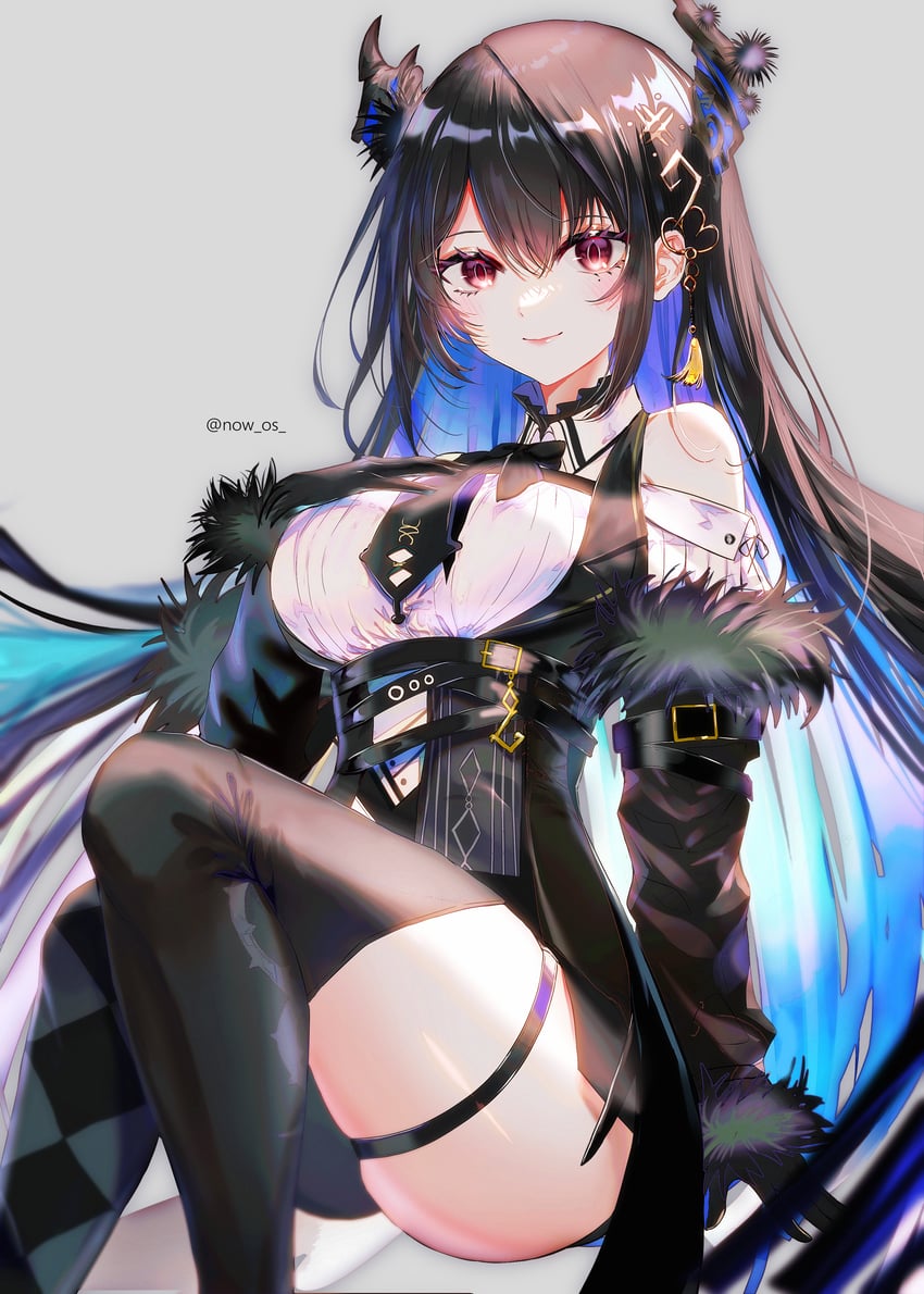 nerissa ravencroft (hololive and 1 more) drawn by sowon
