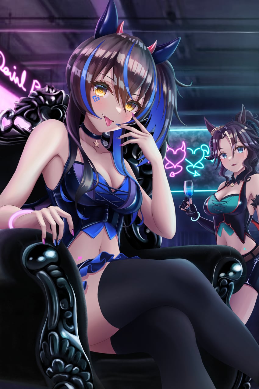 mejiro palmer and daitaku helios (umamusume) drawn by mu-to