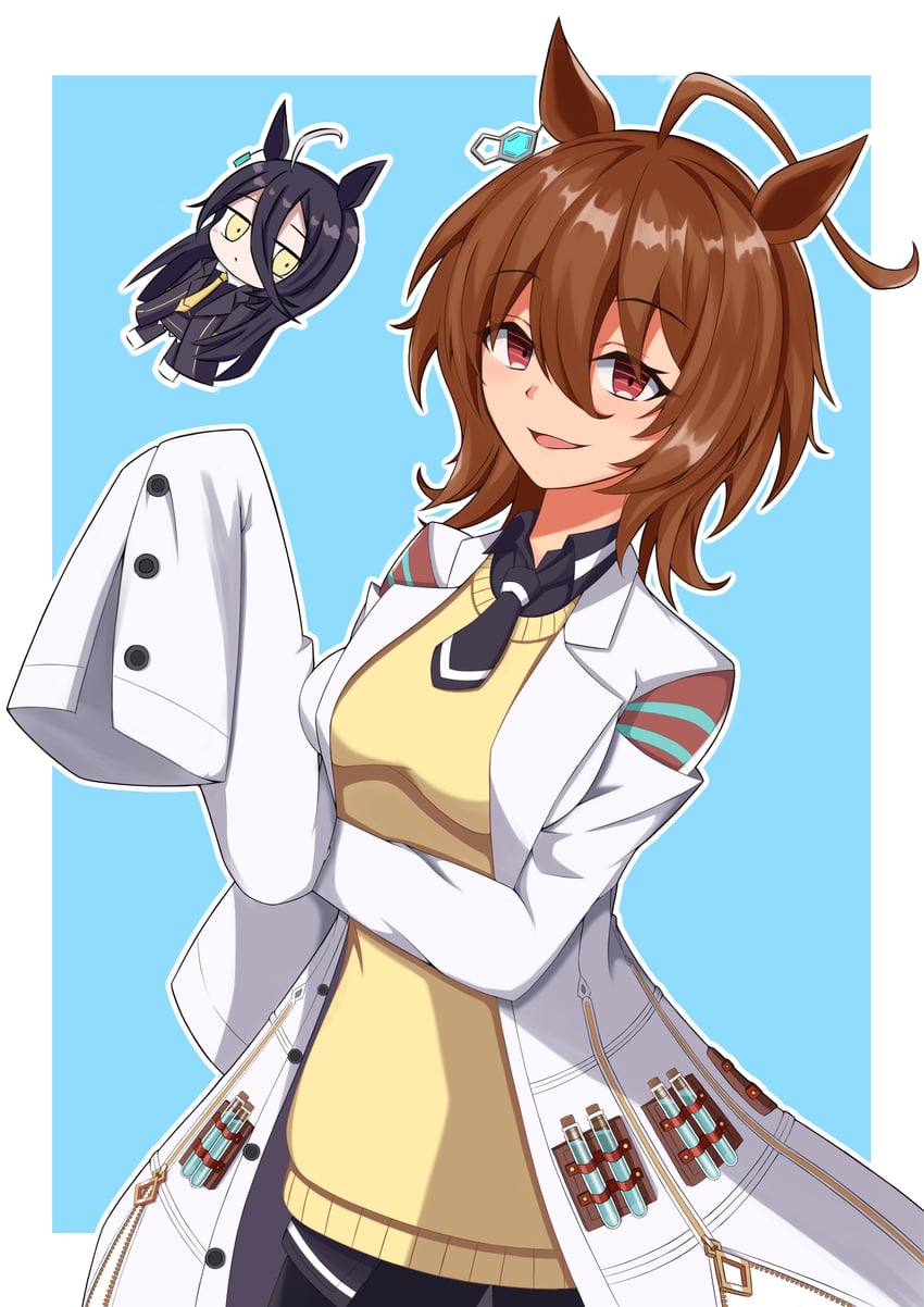 agnes tachyon and manhattan cafe (umamusume) drawn by pua_(user_cmhm3235)