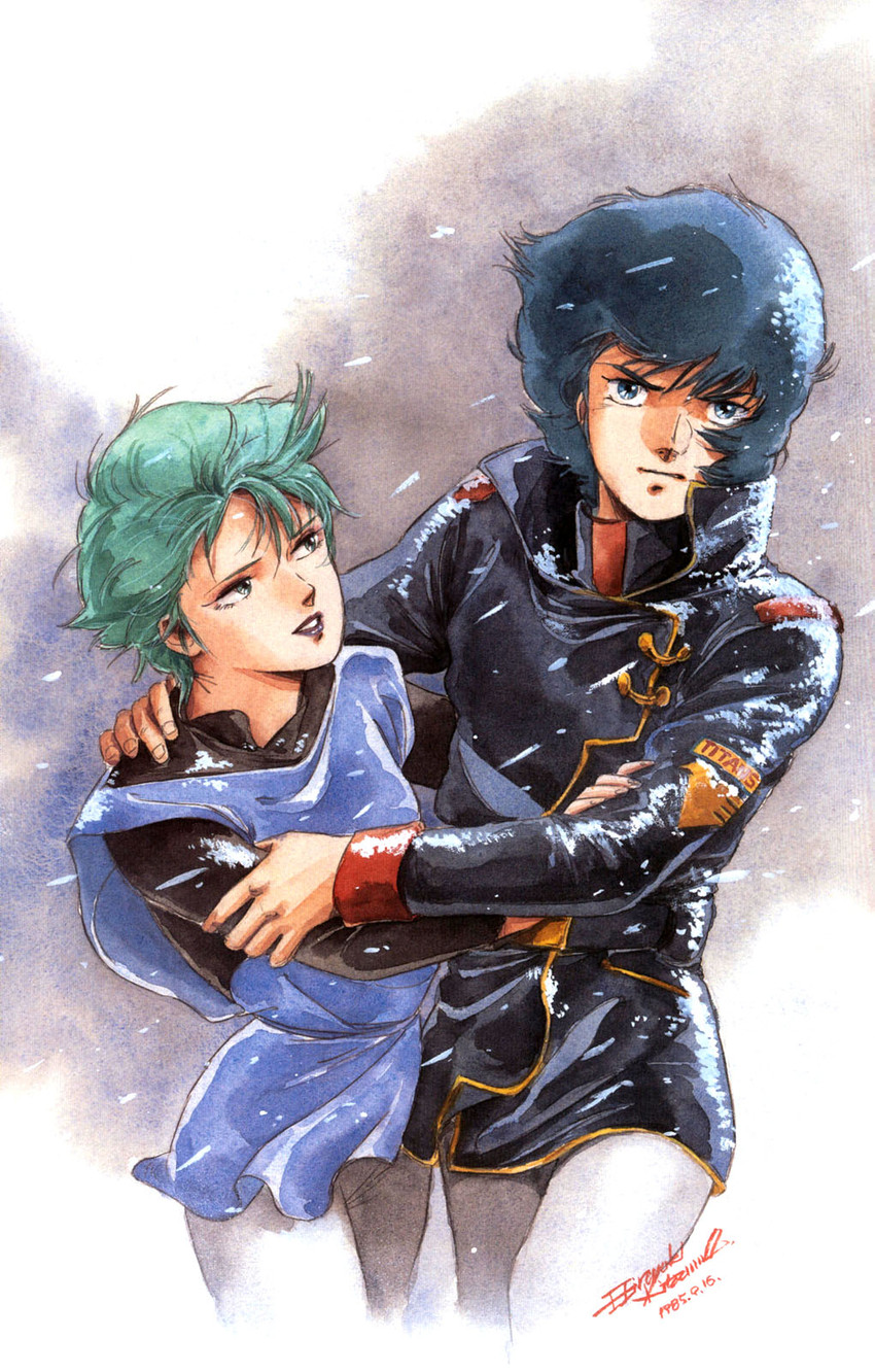 kamille bidan and four murasame (gundam and 1 more) drawn by kitazume_hiroyuki