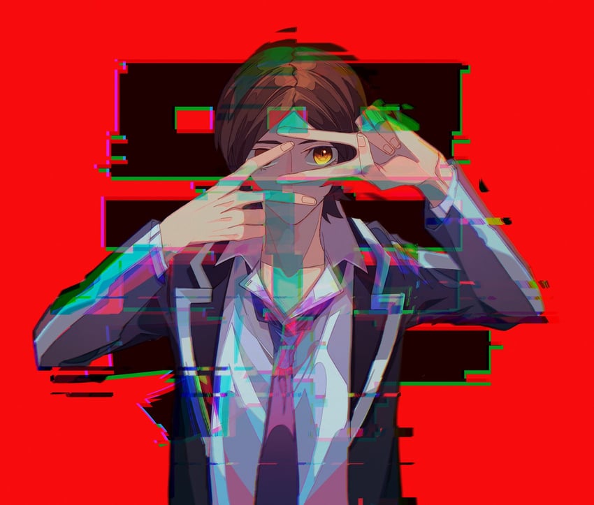 suou tatsuya (persona and 2 more) drawn by kawazu_(kakakawaz)