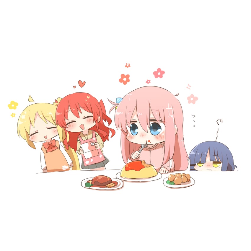 gotoh hitori, kita ikuyo, ijichi nijika, and yamada ryo (bocchi the rock!) drawn by rebecca_(keinelove)