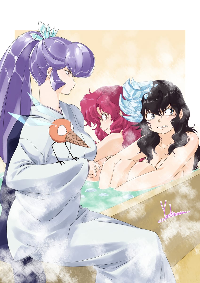 ran, benten, oyuki, and sherbert (urusei yatsura) drawn by yoshinaga_masahiro