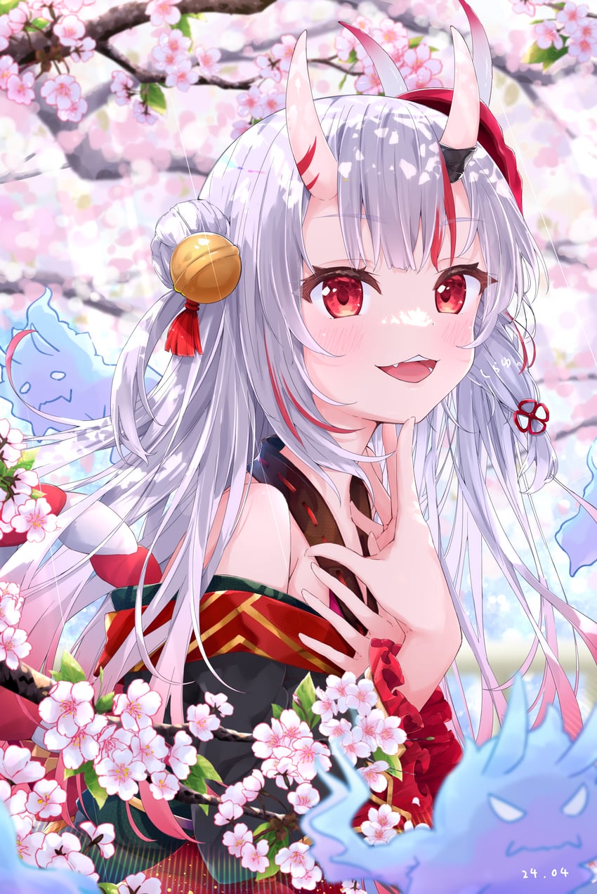 nakiri ayame, shiranui, and karma (hololive) drawn by shirafuji_sayu