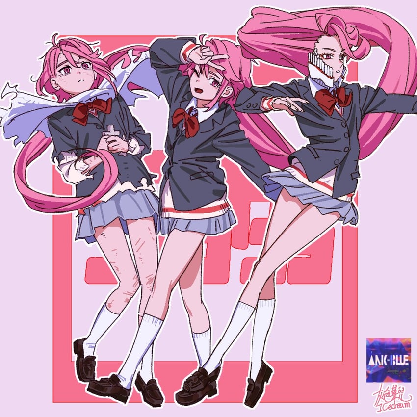 shiratori aira and acrobatic silky (dandadan and 1 more) drawn by huise_guozi