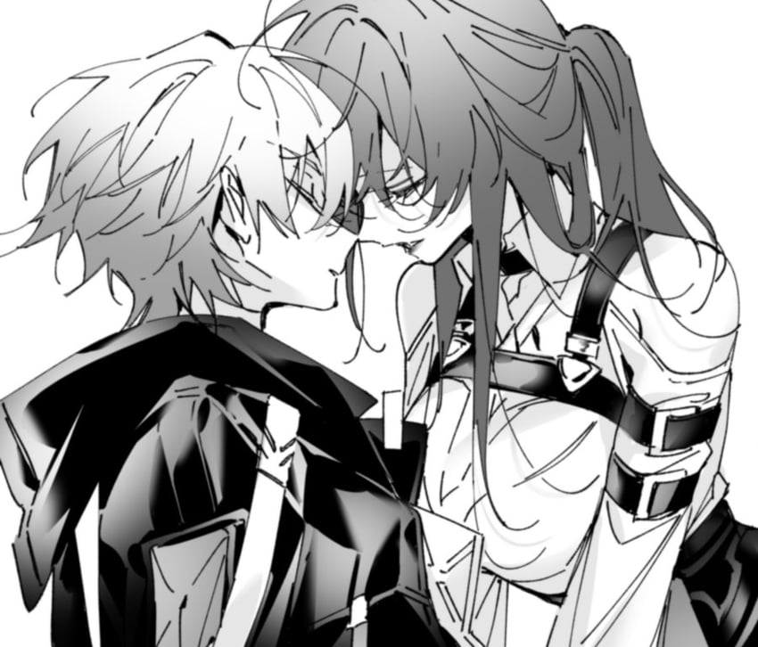 trailblazer, kafka, and caelus (honkai and 1 more) drawn by dlckrpwjd111