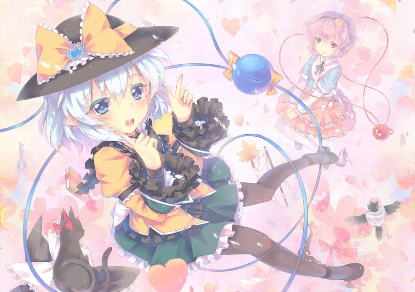 komeiji koishi, komeiji satori, kaenbyou rin, and reiuji utsuho (touhou) drawn by north_abyssor