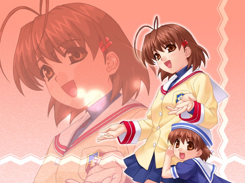 furukawa nagisa and okazaki ushio (clannad) drawn by zen_(kamuro)