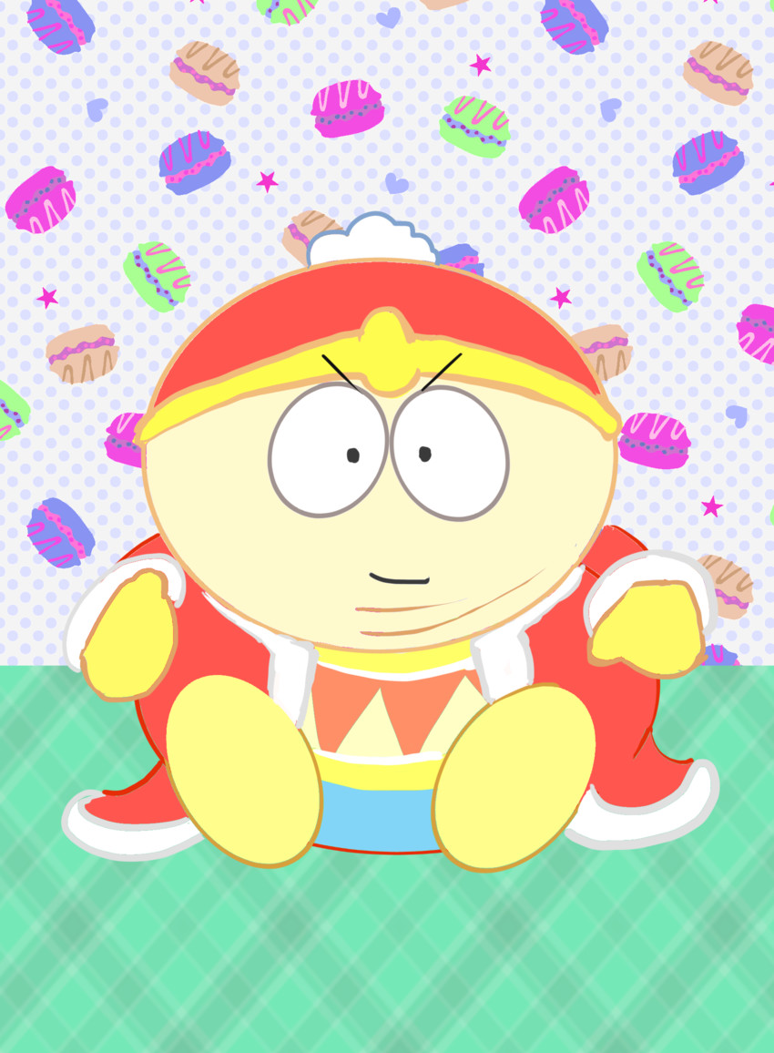 king dedede and eric cartman (kirby and 1 more) drawn by beniho