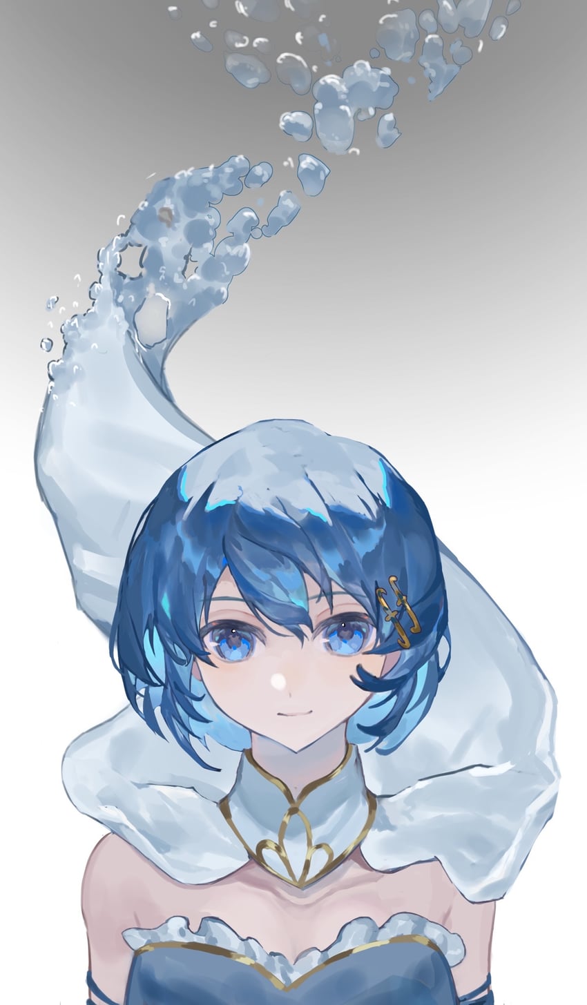 miki sayaka (mahou shoujo madoka magica) drawn by baicha_nuwang