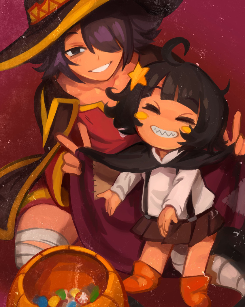megumin and komekko (original and 1 more) drawn by khyle.