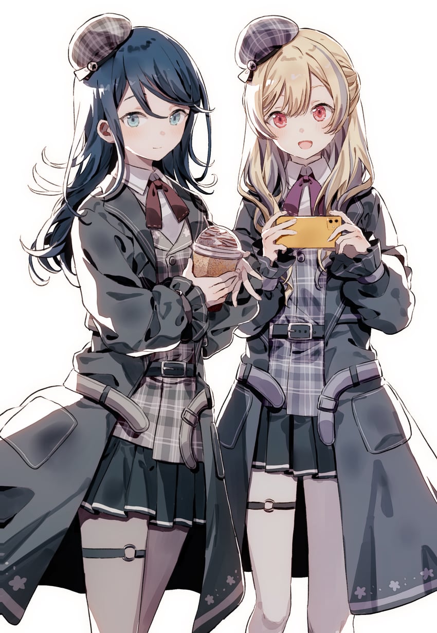 tenma saki and hoshino ichika (project sekai) drawn by migolu