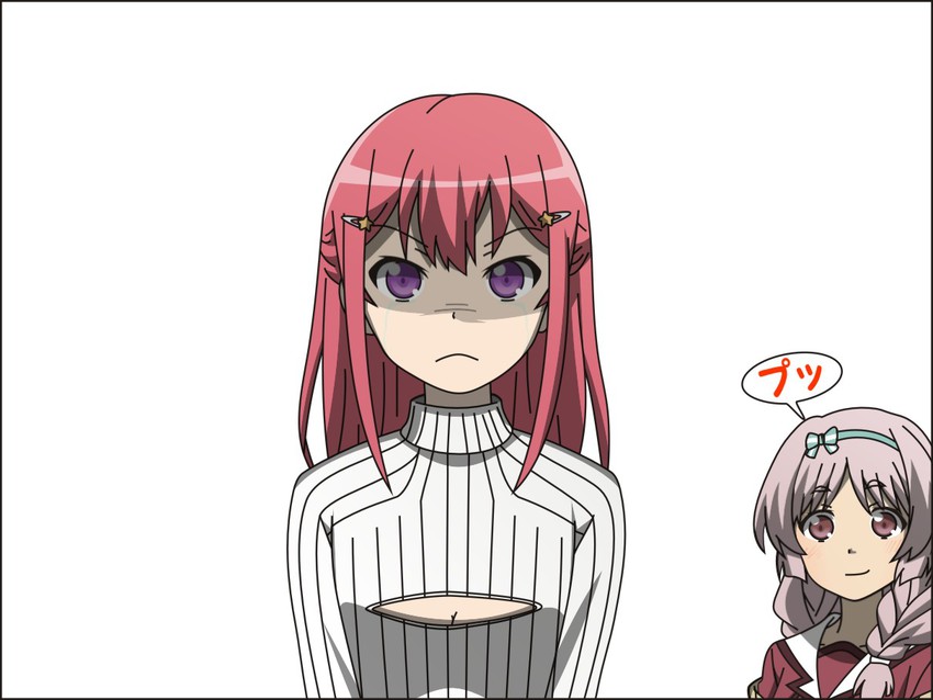 kanzaki tomoyo and kushikawa hatoko (inou-battle wa nichijou-kei no naka de) drawn by todo_(masa3373)
