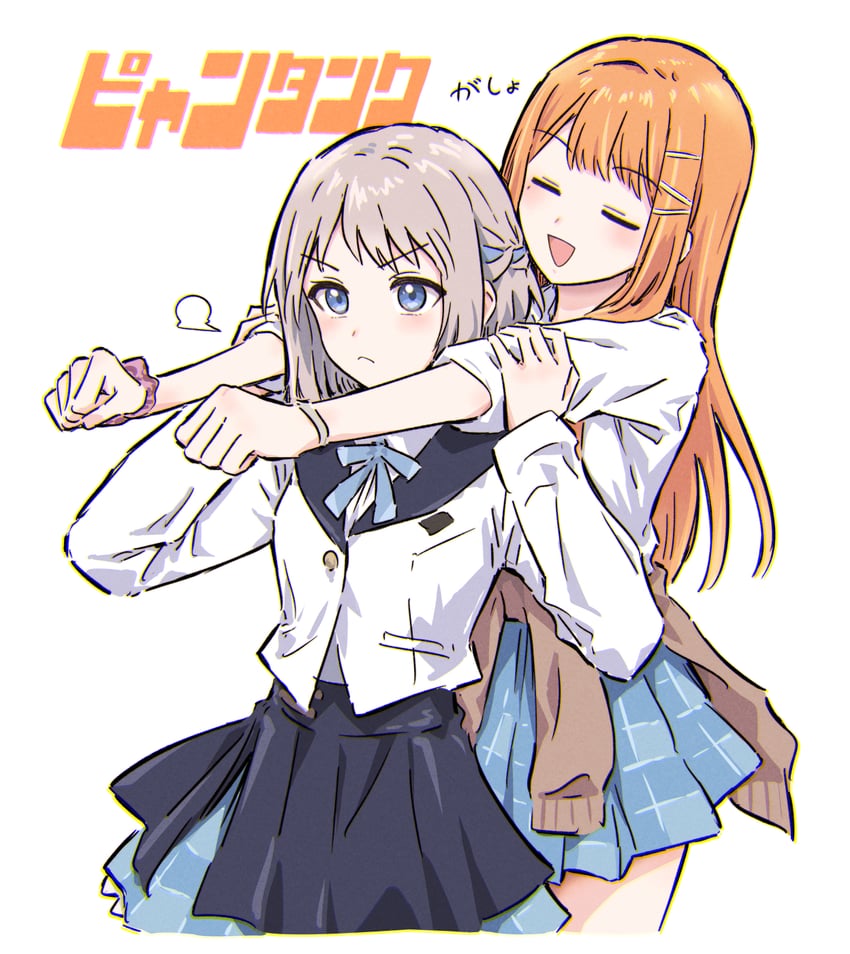 katsuragi lilja and shiun sumika (idolmaster and 1 more) drawn by bullfalk