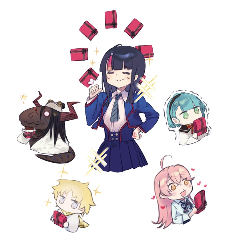 utsumi erice, voyager, kijo kouyou, karin, and koharu f riedenflaus (fate and 2 more) drawn by daisi_gi