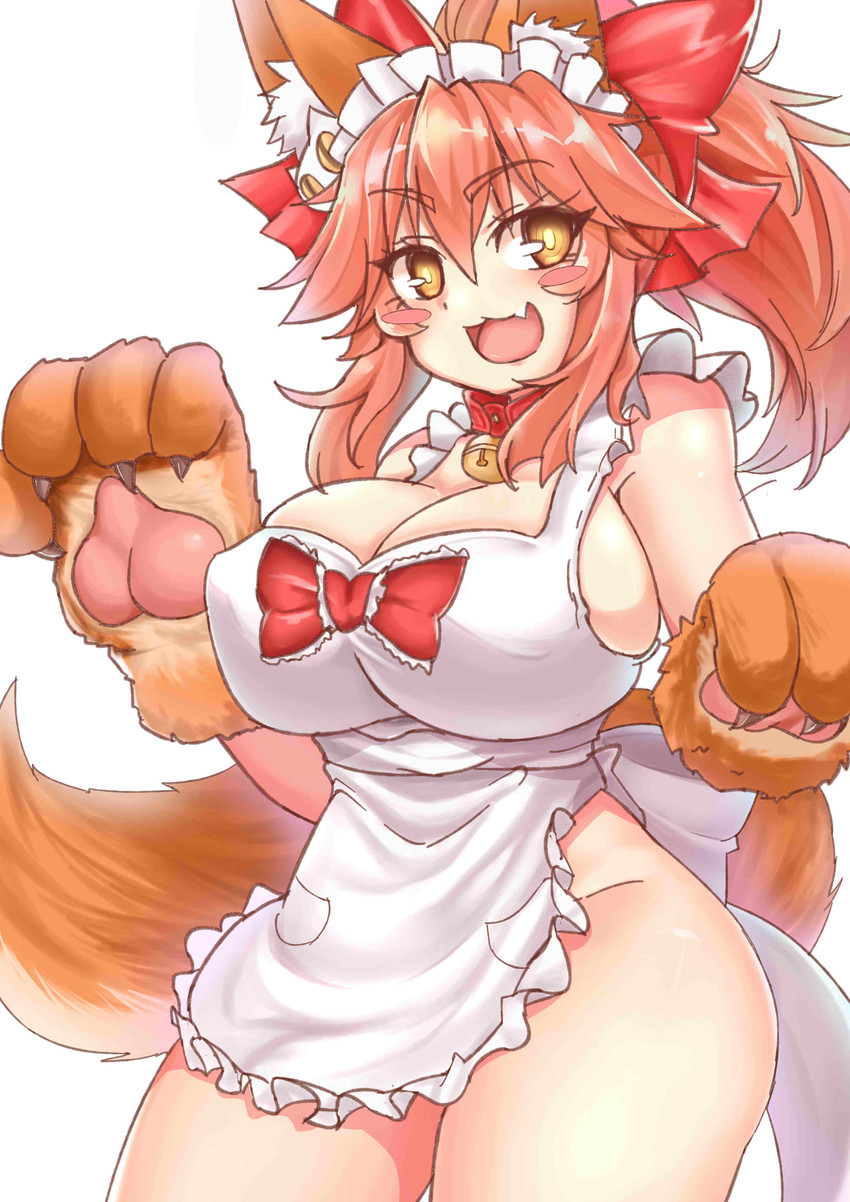 tamamo and tamamo cat (fate and 2 more) drawn by togin