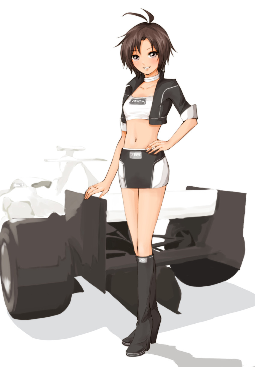 kikuchi makoto (idolmaster and 1 more) drawn by saijou_hirokazu
