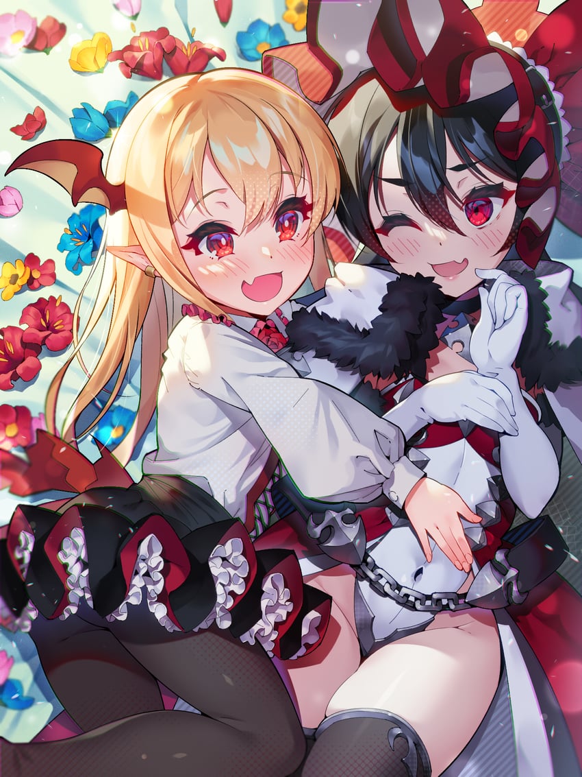 vampy and illya (princess connect! and 1 more) drawn by moguru
