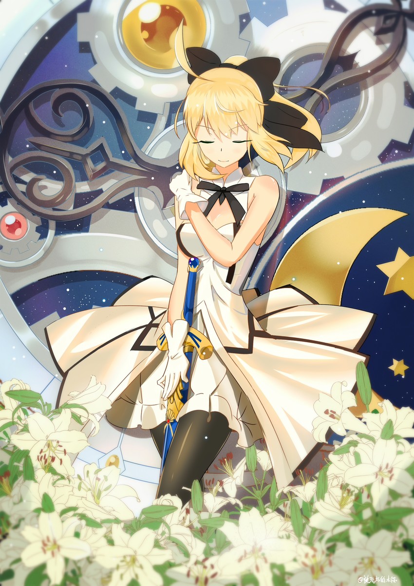 artoria pendragon and saber lily (fate and 1 more) drawn by bei_wan_huai_de_muou