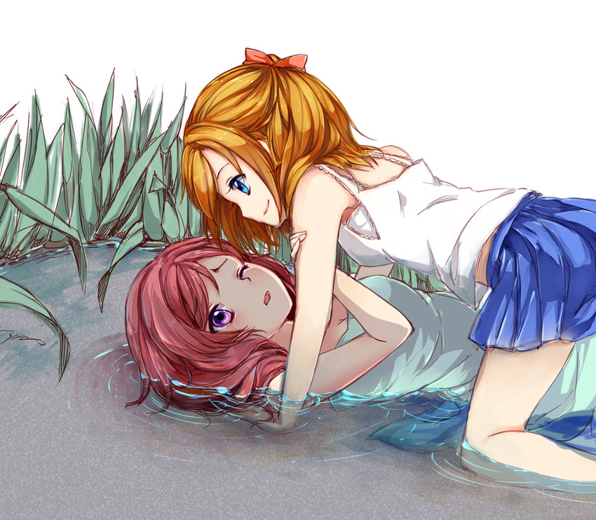 nishikino maki and kosaka honoka (love live! and 1 more) drawn by luoz