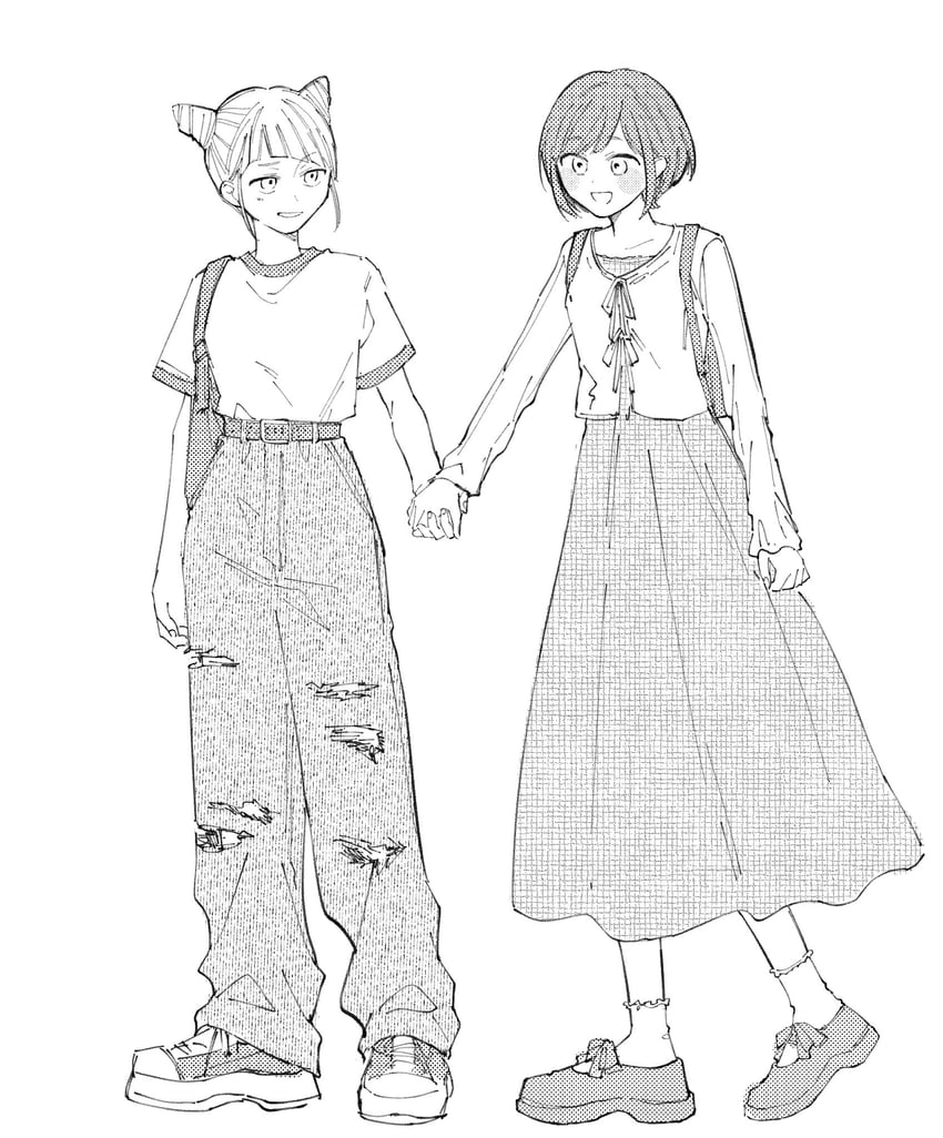 fukurai azami and jasmine (toshi densetsu kaitai center) drawn by shishibone_(deerbooornes)