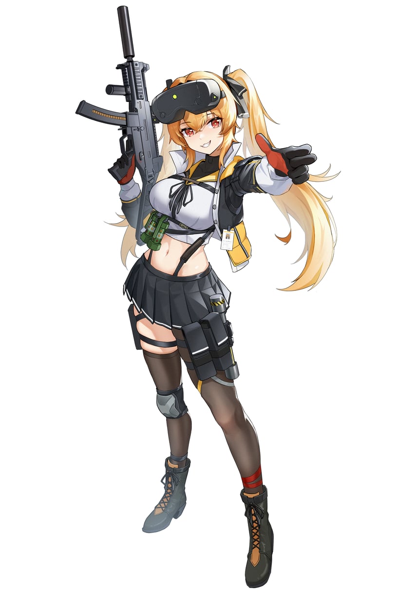 ump9 and lenna (girls' frontline and 1 more) drawn by lord-erica
