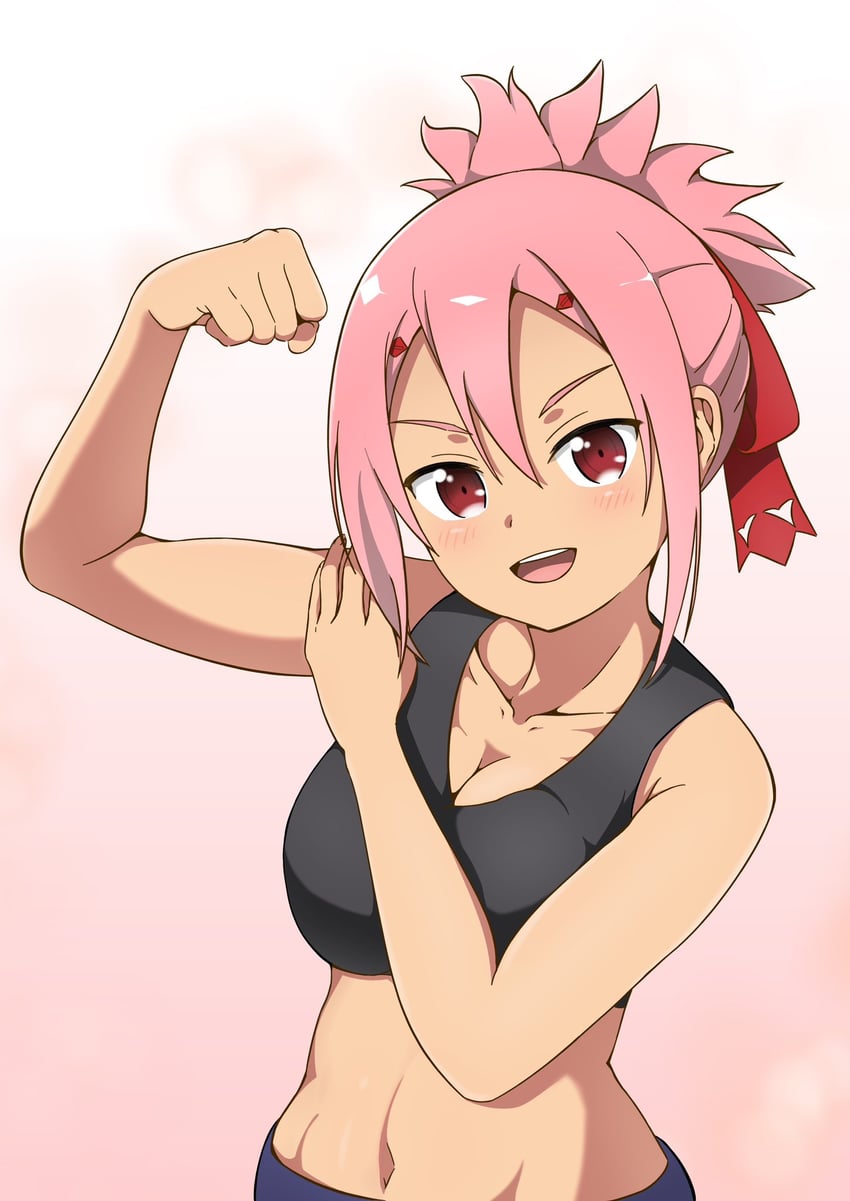 akamine yuuna (yuusha de aru and 2 more) drawn by dayvigocharger