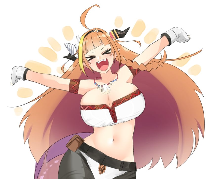 kiryu coco (hololive and 2 more) drawn by isuka