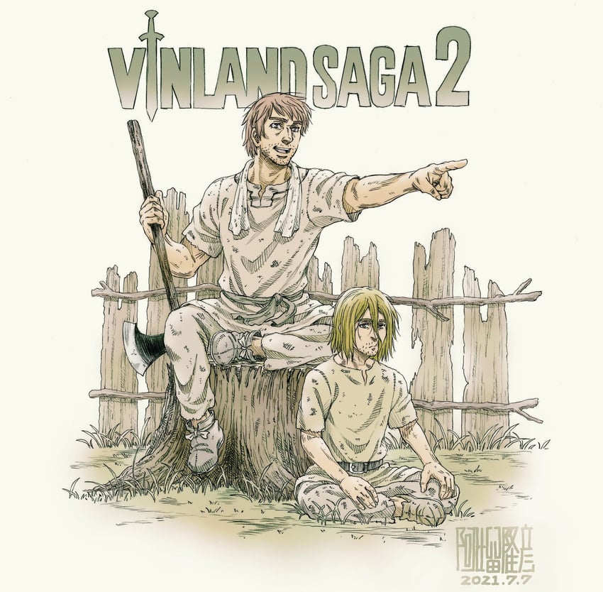 Thorfinn and Einar  Vinland saga manga, Vinland saga, Saga