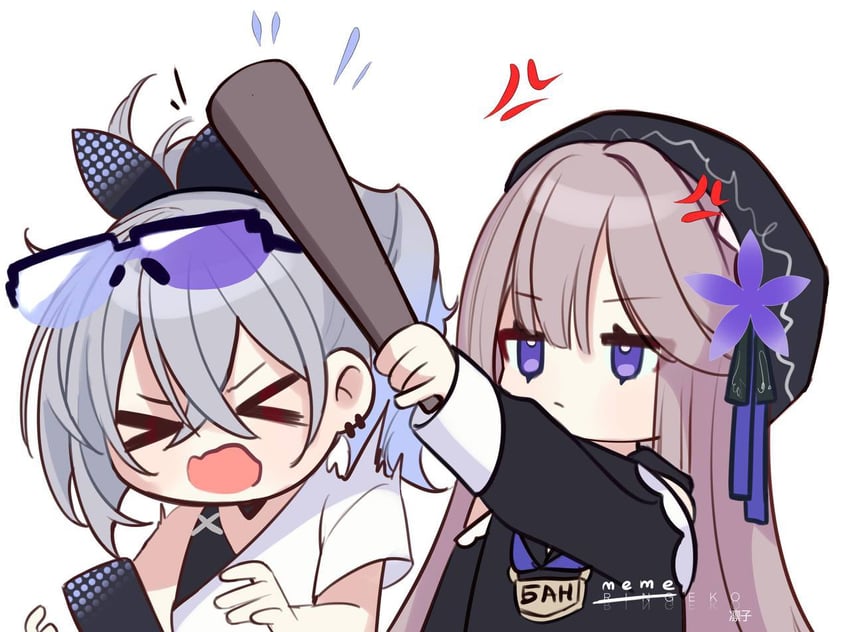 silver wolf and herta (honkai and 1 more) drawn by ringeko-chan