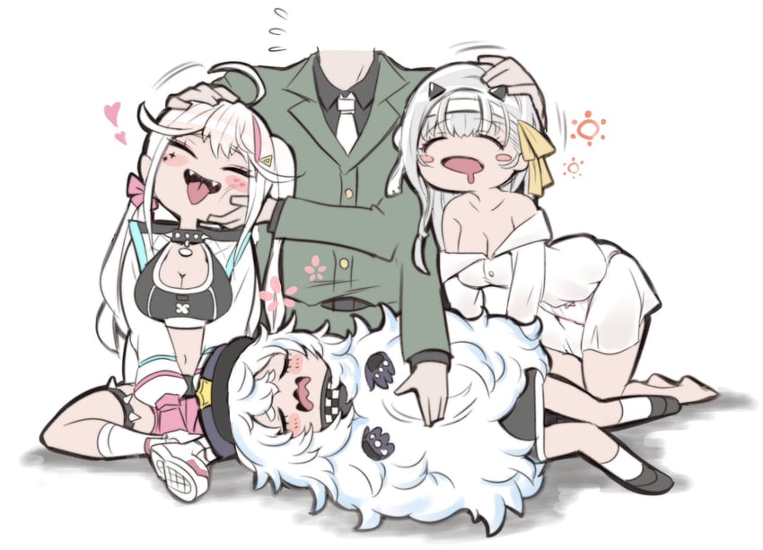 commander, poli, jackal, and modernia (goddess of victory: nikke) drawn by sumiosmith