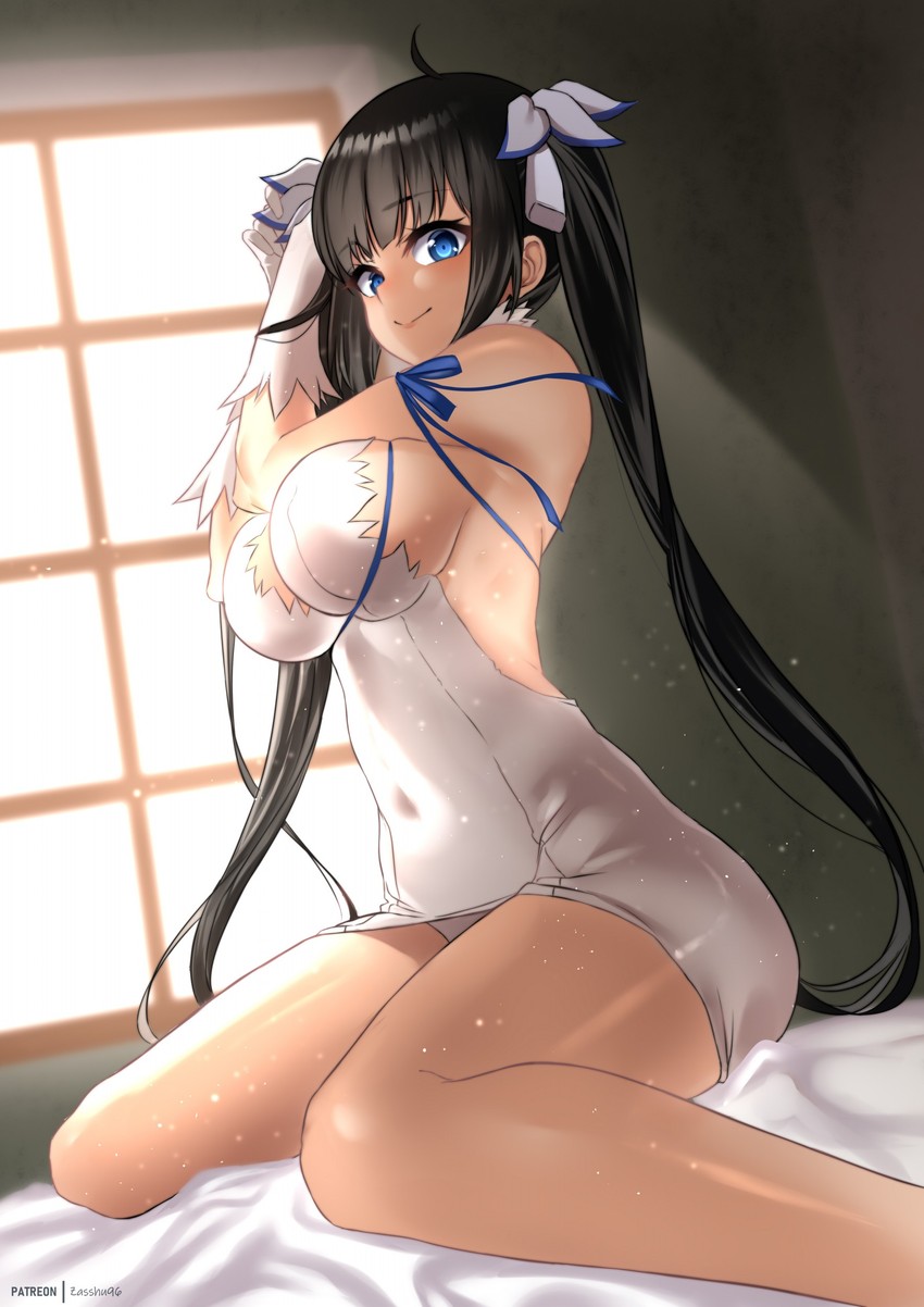 hestia (dungeon ni deai wo motomeru no wa machigatteiru darou ka) drawn by zasshu
