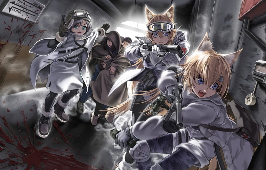 idw, m500, and p2000 (girls' frontline and 2 more) drawn by chtv