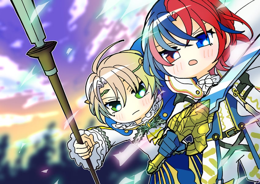 male alear and alfred (fire emblem and 1 more) drawn by b_k9r