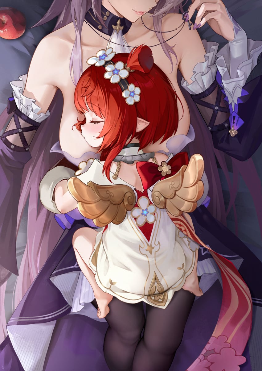 herta, the herta, and tribbie (honkai and 1 more) drawn by le_(huanglongen)