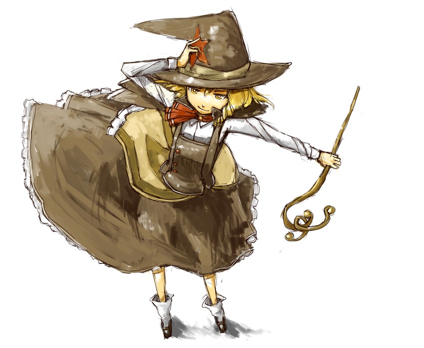 kirisame marisa (touhou) drawn by rotya