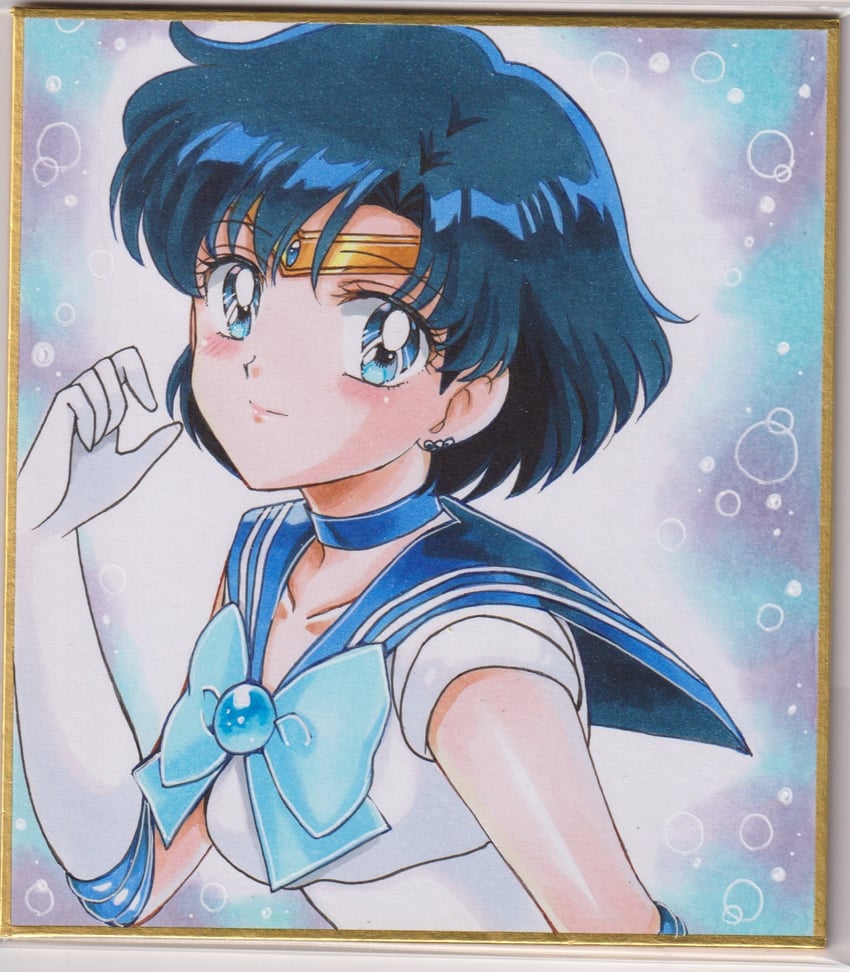 mizuno ami and sailor mercury (bishoujo senshi sailor moon) drawn by user_kztc4472