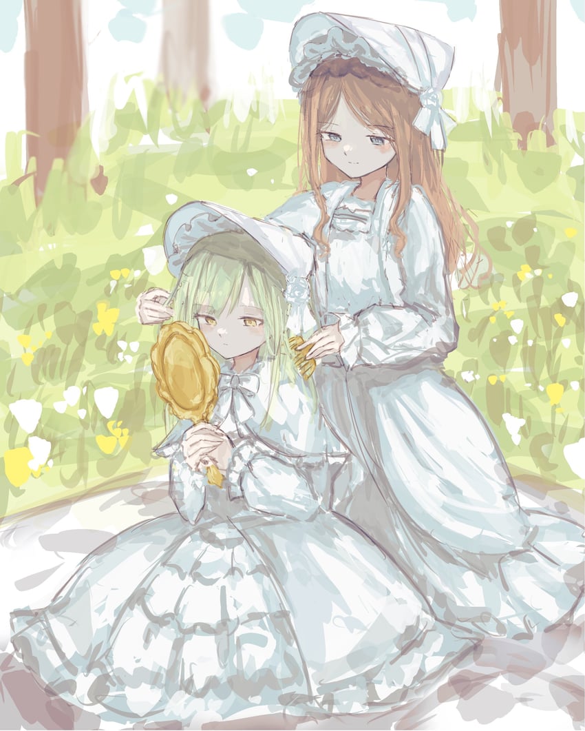 nagasaki soyo and wakaba mutsumi (bang dream! and 3 more) drawn by latte_bf