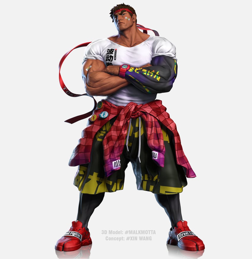 ryu (street fighter and 1 more) drawn by malk