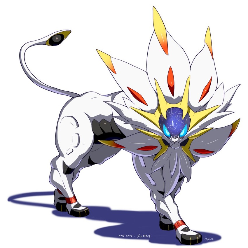 solgaleo (pokemon and 1 more) drawn by tonami_kanji