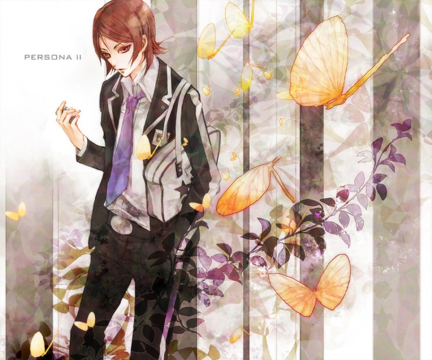 suou tatsuya (persona and 2 more) drawn by tottome