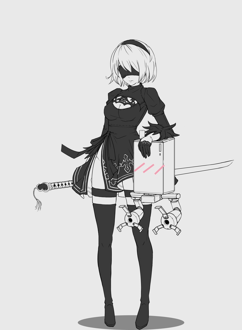 2b and pod (nier and 1 more) drawn by mr4891102