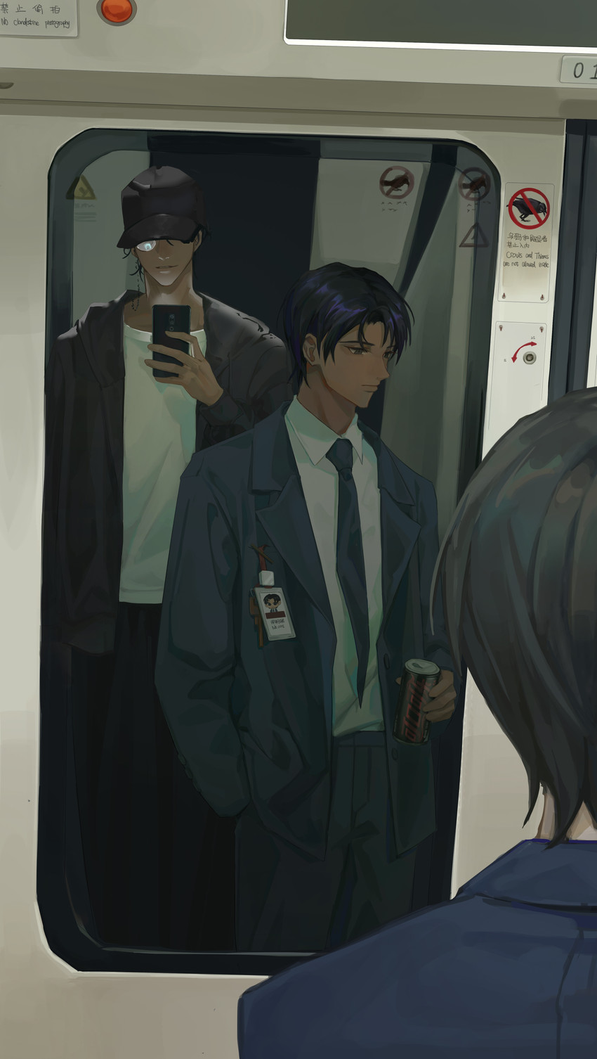 klein moretti, amon, and zhou mingrui (lord of the mysteries) drawn by noveryi
