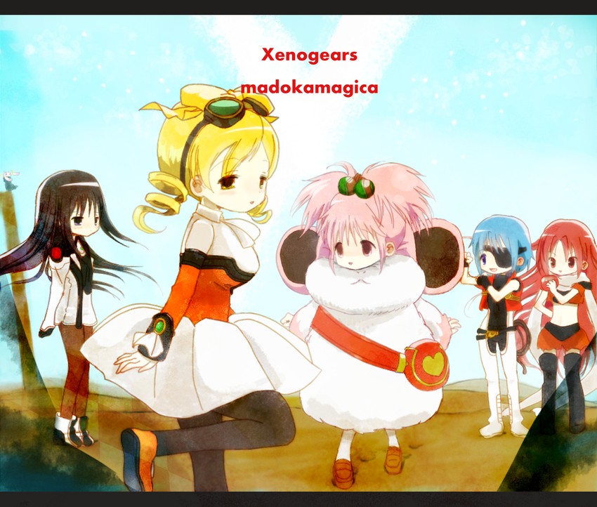 akemi homura, kaname madoka, miki sayaka, sakura kyoko, tomoe mami, and 5 more (mahou shoujo madoka magica and 1 more) drawn by naosuke